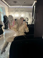 Beżowy kombinezon damski z długimi nogawkami i paskiem DESERT MOVE