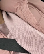 Cieplutkie, super elastyczne legginsy w kolorze puder róż