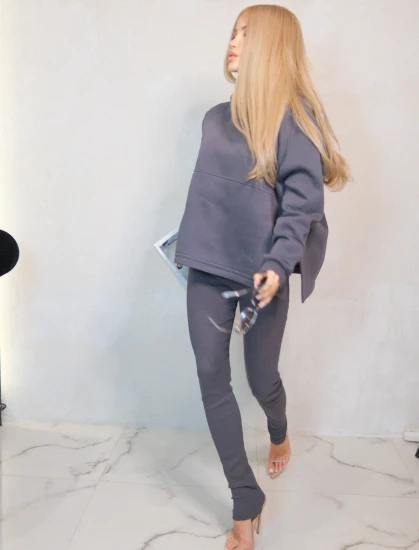 Sportowa bluza z kapturem GRAFIT MOVE