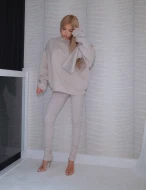 Super elastyczne modelujące leginsy w kolorze jasnego beżu SAND GLOW