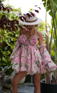 Sunset Garden Capsule - romantyczna boho sukienka w kwiatowy print