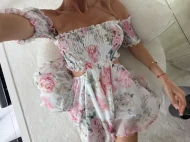 SOFT ANGEL CAPSULE - Romantyczna Sukienka Boho w Autorski Kwiatowy Print