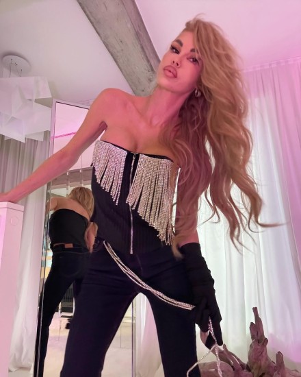 Elegancki bodagto zdobiony gorset z ozdobnym paskiem Fantassy 