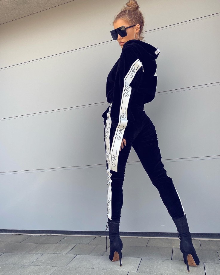 Luksusowy dres aksamitny